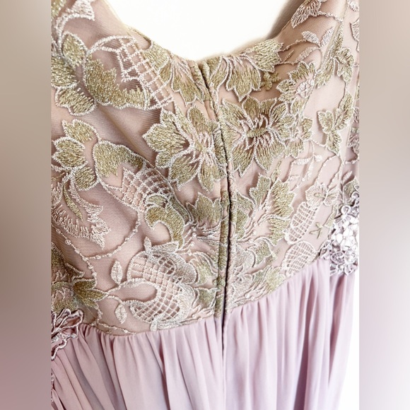 City Triangles Maxi Dress Pink Jewels Pearls Embroidered Prom Homecoming corset - Picture 5 of 8